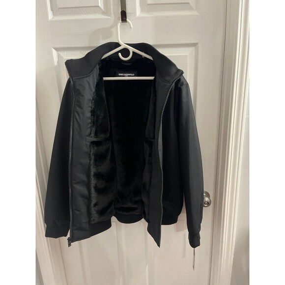 Karl Lagerfeld Paris Padded Field Liner Jacket Black Size XXL New With Tags - Picture 5 of 11